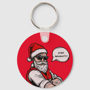 Chaveiro Papai Noel Fica Feliz Natal