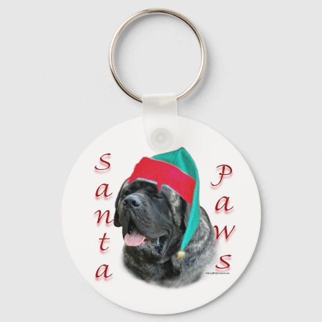 Chaveiro Papai noel Mastiff Paws (Frente)
