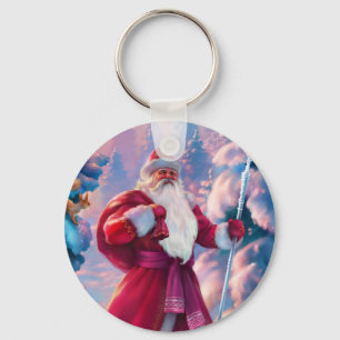 Chaveiro Papai Noel na floresta