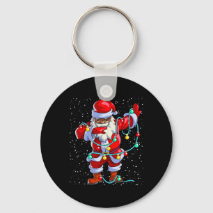 Chaveiro Papai Noel Natal Negro Afro Americano Americano