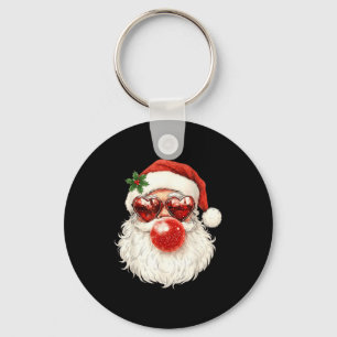 Chaveiro Papai Noel Natal Sopra Goma de Mascar e Óculos de