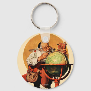 Chaveiro Papai noel no globo