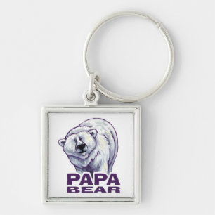 Chaveiro Papai Urso Polar
