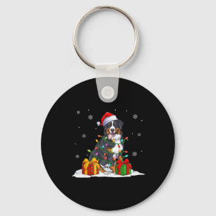Chaveiro Papais noeis berneses de árvores de natal montanhê