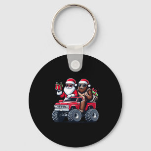 Chaveiro Papais noeis Bigfoot Andando Monster Truck Natal T