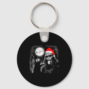 Chaveiro Papais noeis Bigfoot Rock No Natal Engraçado Sasqu