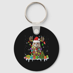 Chaveiro Papais noeis das Luzes de Natal Bonitas