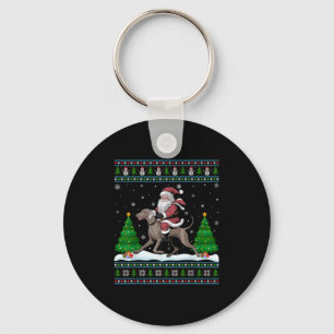 Chaveiro Papais noeis De Árvore Do Xmas Andando No Fim De N
