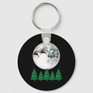 Chaveiro Papais noeis de Golf Carrinho de Natal - Carrinho