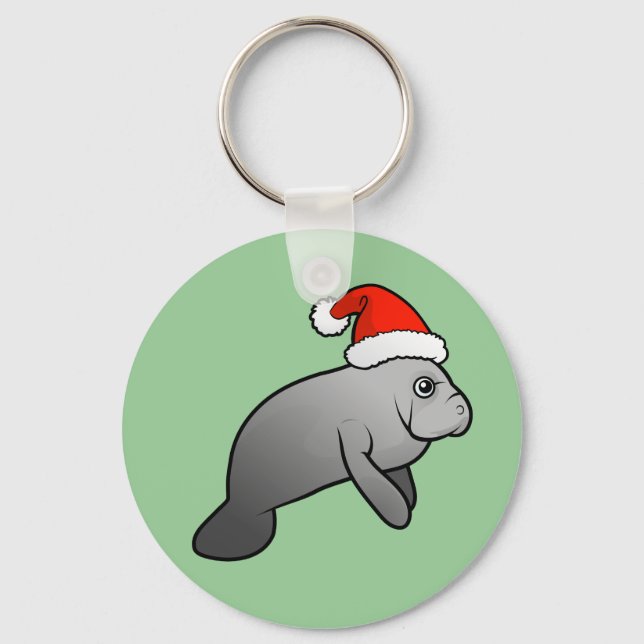 Chaveiro Papais noeis de Manateio de Natal (Frente)