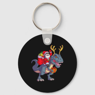 Chaveiro Papais noeis de Natal Andando Dinossaur Deer Xmas