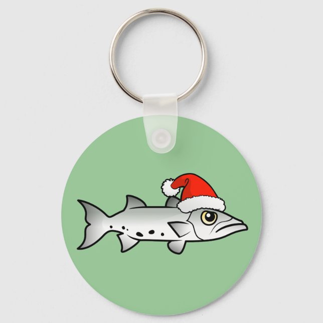 Chaveiro Papais noeis de Natal Barracuda (Frente)