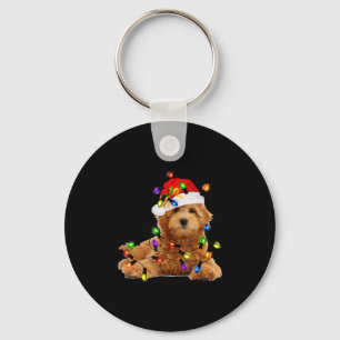 Chaveiro Papais noeis de Natal de Goldendoodle