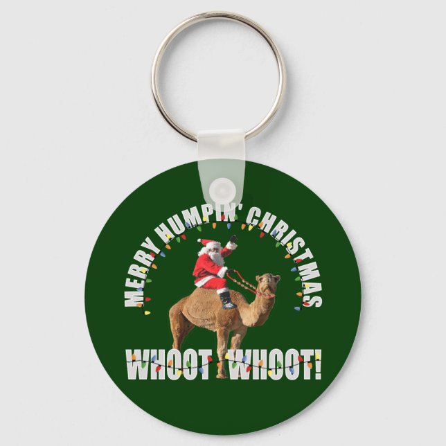 Chaveiro Papais noeis de Natal e Camelo da feliz Humpin (Frente)