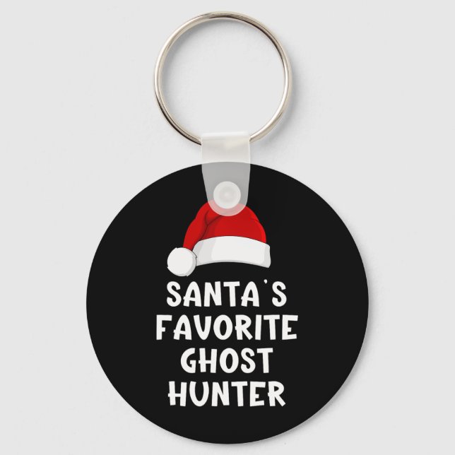 Chaveiro Papais noeis de Natal Favoritos Ghost Hunter Funny (Frente)