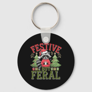 Chaveiro Papais noeis de Natal Festivos Mas Feral Raccoon D