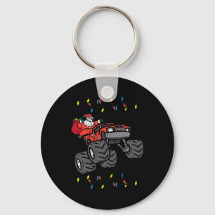 Chaveiro Papais noeis de Natal Monster Truck Xmas Boys Todd