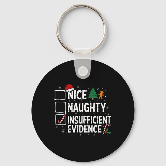 Chaveiro Papais noeis De Provas Insuficientes De Natal Nice (Frente)