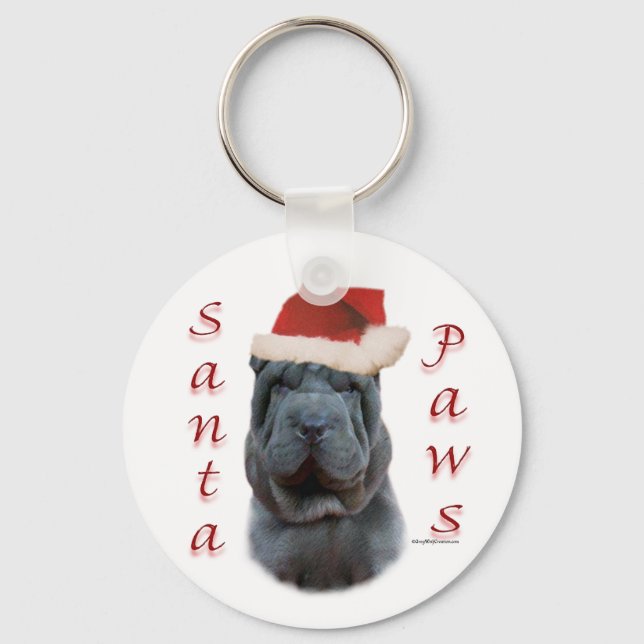 Chaveiro Papais noeis de Shar-Pei Chineses (Frente)