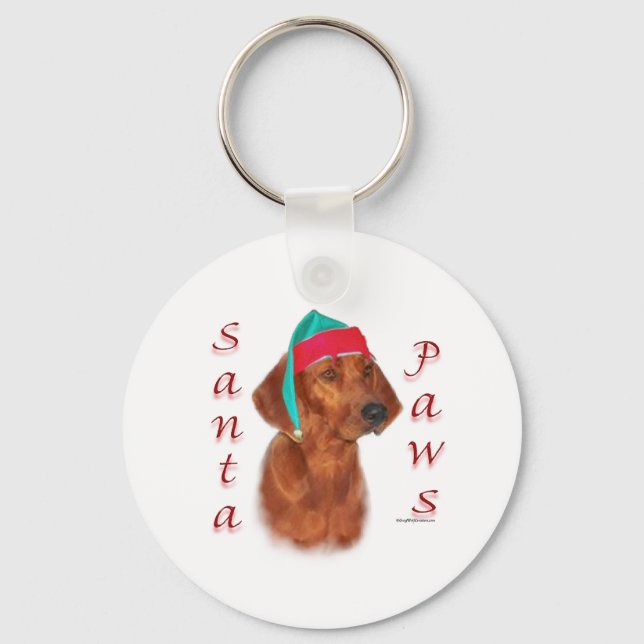 Chaveiro Papais noeis do Red bone Coonhound (Frente)