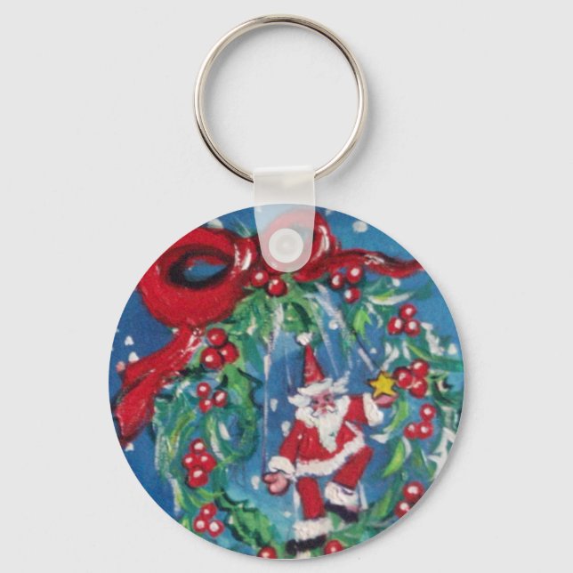 CHAVEIRO PAPAIS NOEIS E NATAL NOTURNO, CRUZADOS COM BORRACH (Frente)