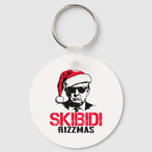 Chaveiro Papais noeis Engraçados Trump Skibidi Rizzmas Esta