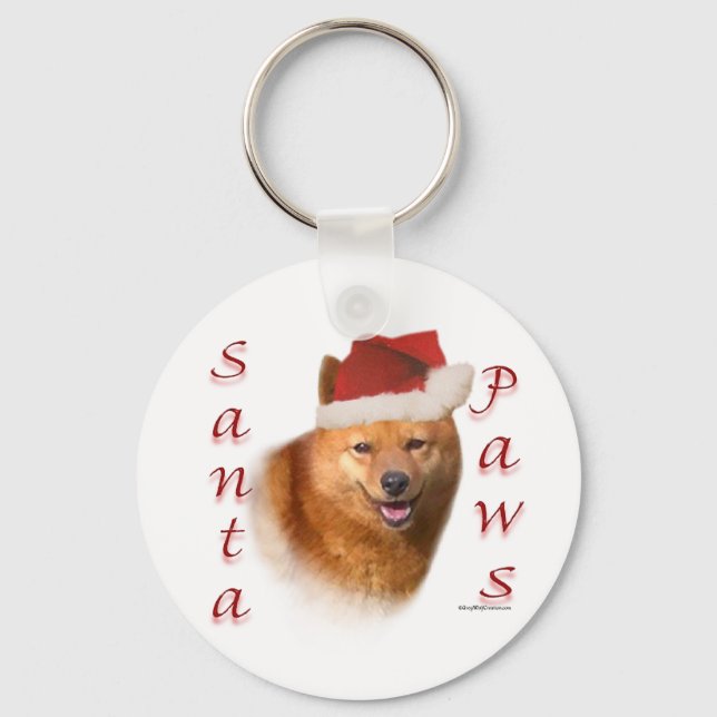 Chaveiro Papais noeis finlandeses Spitz Paws (Frente)
