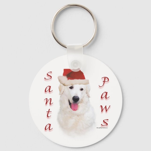 Chaveiro Papais noeis Kuvasz Paws (Frente)