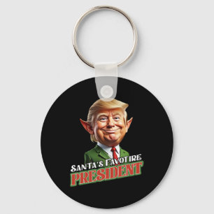 Chaveiro Papais noeis Presidente Favorito Donald Trump Elf 
