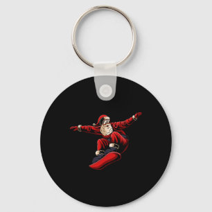 Chaveiro Papais noeis Snowboard Natal Pajama Snowboard Spor