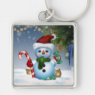 Chaveiro Papais noeis Snowman