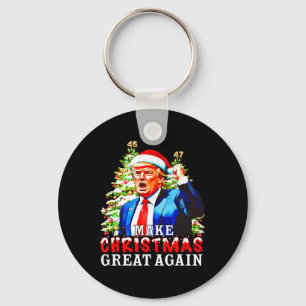 Chaveiro Papais noeis Trump 45-47 Pijamas Xmas fazem Natal