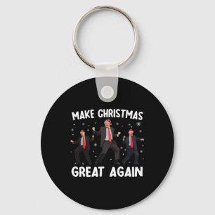 Chaveiro Papais noeis Trump Dance Torne o Excelente de Nata