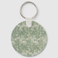 papel de parede de tulipa william morris verde