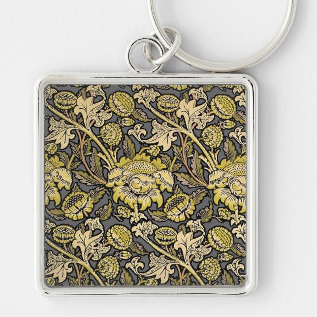 Chaveiro Papel de parede floral William Morris Wey Artes Of (Frente)