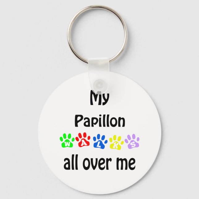 Chaveiro Papillon Walks Design (Frente)