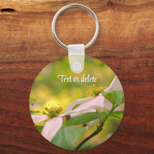 Chaveiro Par de Flor de Dogwood Personalizado
