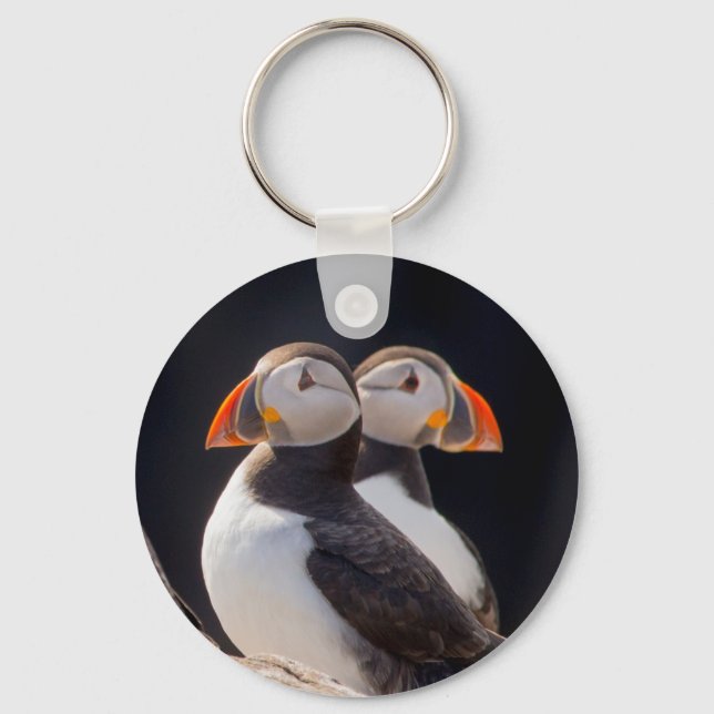 Chaveiro Par de Puffins (Frente)