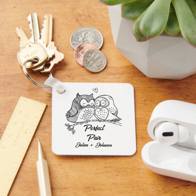 Chaveiro Par perfeito personalizado para casais (Mesa)