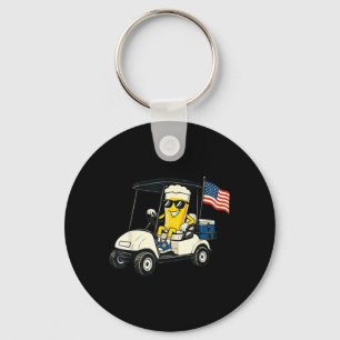 Chaveiro Par Tee Nos EUA Cesta De Golfe De Cerveja Patrióti