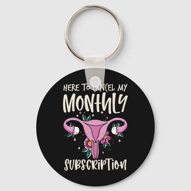 Chaveiro Para Cancelar A Minha Histerectomia De Subscrição  (Frente)