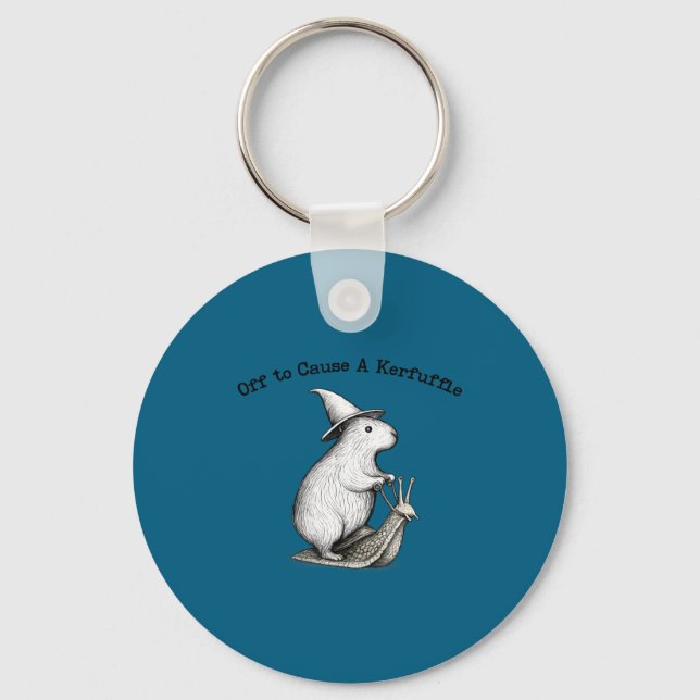 Chaveiro Para causar um meme de capivara alvoroço  (Frente)
