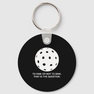 Chaveiro Para dink ou não dink design engraçado de pickleba