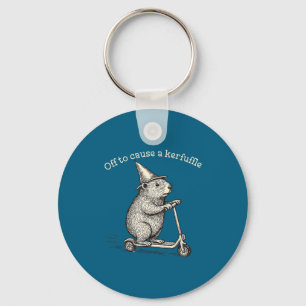 Chaveiro Para engraçado desligado causa confusão Groundhog