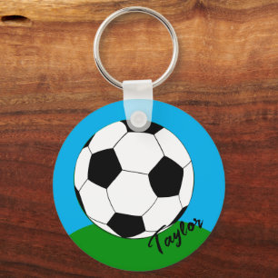 Chaveiro para fãs de futebol monogramas/futebol