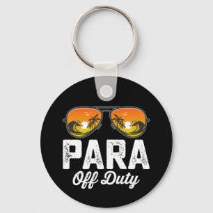 Chaveiro Para fora do dever Paraprofissional Último dia de