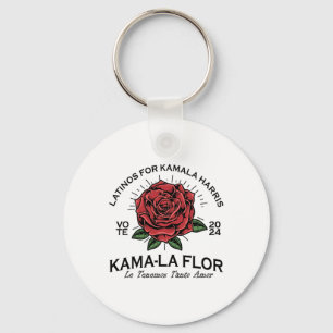 Chaveiro Para Kamala Harris 2024 Vote Kama-la Flor Le Temen
