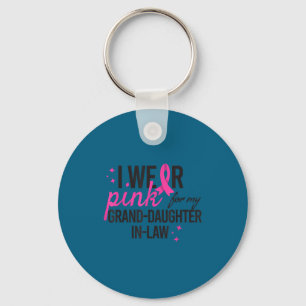 Chaveiro Para neta cor-de-rosa Lei Peito