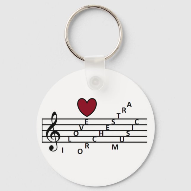Chaveiro Para o amante da música da orquestra (Frente)