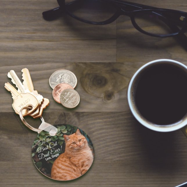 Chaveiro Para o melhor Pai de gatos alguma vez personalizad (Criador carregado)